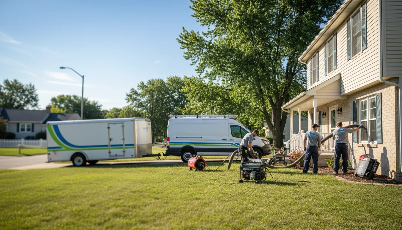 Flooded Basement Restoration And Cleanup With Repair in Goodwine, IL near me